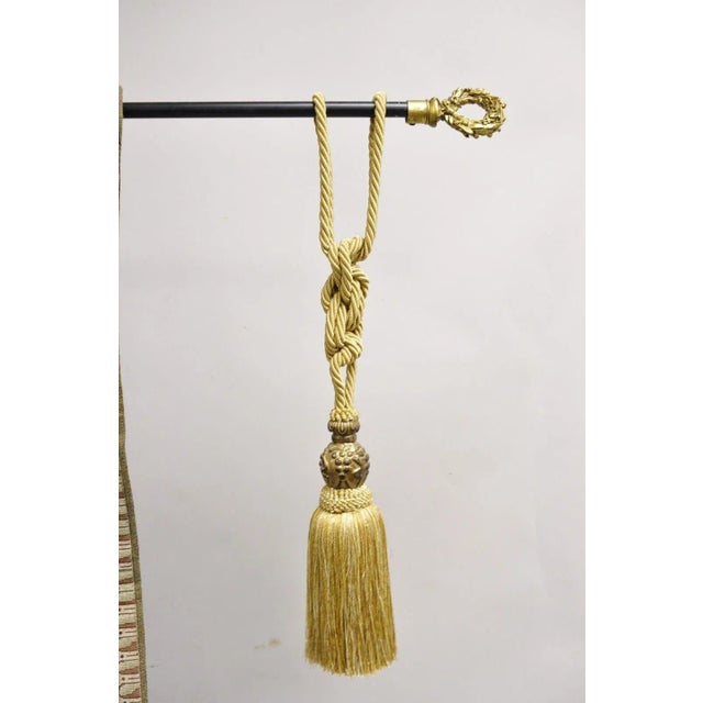 Textile Jacquard Woven French Wall Tapestry Still Life Flowers & Mandolin by J&d For Sale - Image 7 of 12