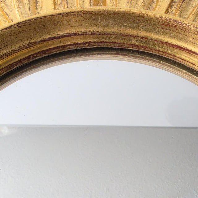 Gilded Sunburst Wall Mirrors, Belgium, 1970s For Sale - Image 10 of 15