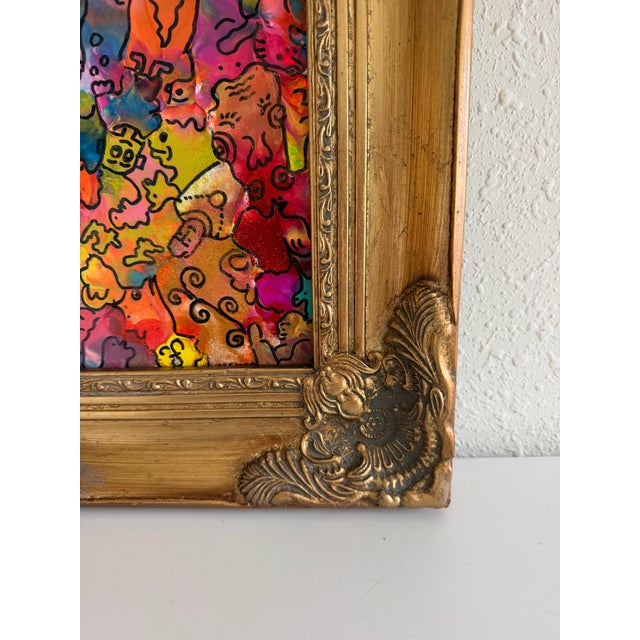 Original Abstract Painting Serg Graff "Wild Creatures" Surreal Fantasy Art, Coa For Sale - Image 9 of 10