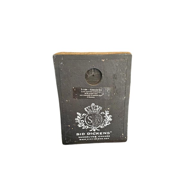 Mid-Century Modern Sid Dickens Memory Block T-184 Cerulean Sea For Sale - Image 3 of 5