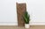 This 40.5-inch door (45.5 inches including its forked pivot tab) is a single-slab Igbo piece, hand-hewn from one solid...