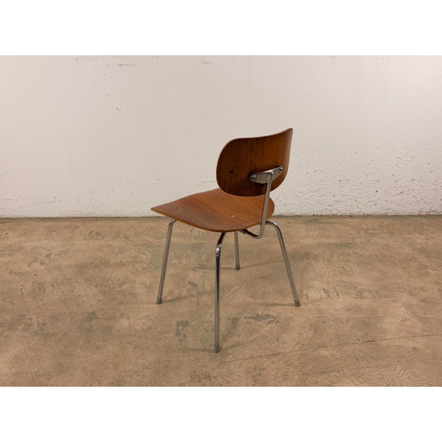 Brown Mid-Century Modern Model SE 68 Dining Chair by Egon Eiermann for Wilde+Spieth, 1950s For Sale - Image 8 of 11