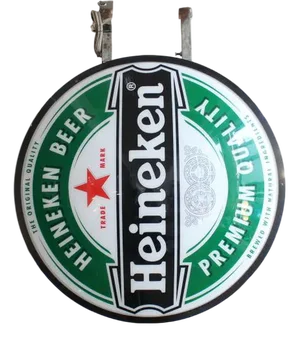 Double-Sided Heineken Illuminated Sign, 1980s
