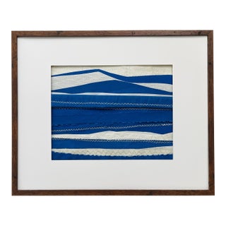 Contemporary Semi-Abstract​ Mixed Media Nautical Sailcloth Landscape​ - By JJ-Hogan | Where the Ethos Is Positive For Sale