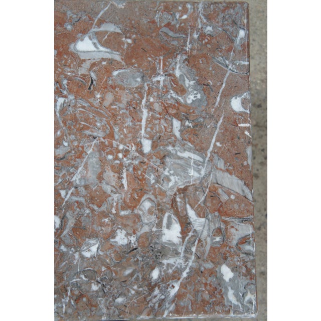 Italian Minimalist Marble Plinth Sculpture Statue Display Pedestal Stand MCM 26" For Sale - Image 12 of 12