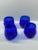 Glass Vintage Hand-Blown Cobalt Blue Decanter & Low Ball Glasses Set- 5 Pieces For Sale - Image 7 of 8