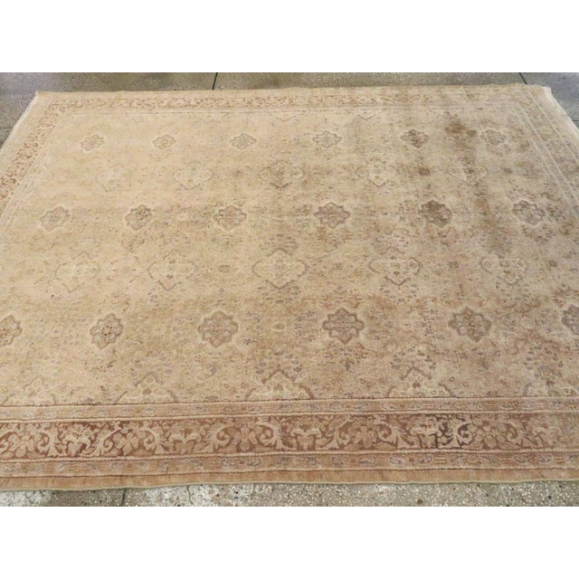 Galerie Shabab Collection Mid-20th Century Handmade Indian Lahore Accent Rug For Sale In New York - Image 6 of 8