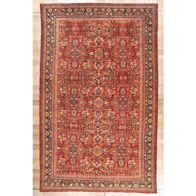Antique Persian Mahal Rug, 10'07 X 17'01 For Sale - Image 10 of 10