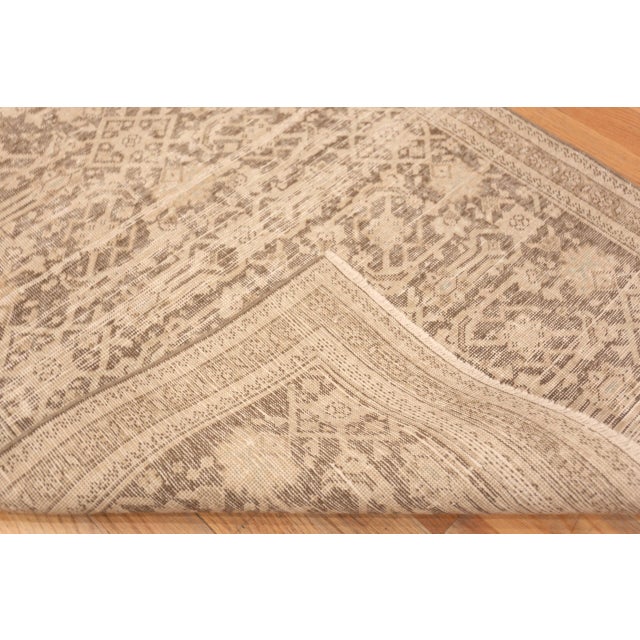 Textile Nazmiyal Collection Antique Persian Tabriz Runner Rug For Sale - Image 7 of 7