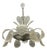 Large Murano Glass Leaf Chandelier attributed to Barovier & Toso, Italy, 1950s For Sale