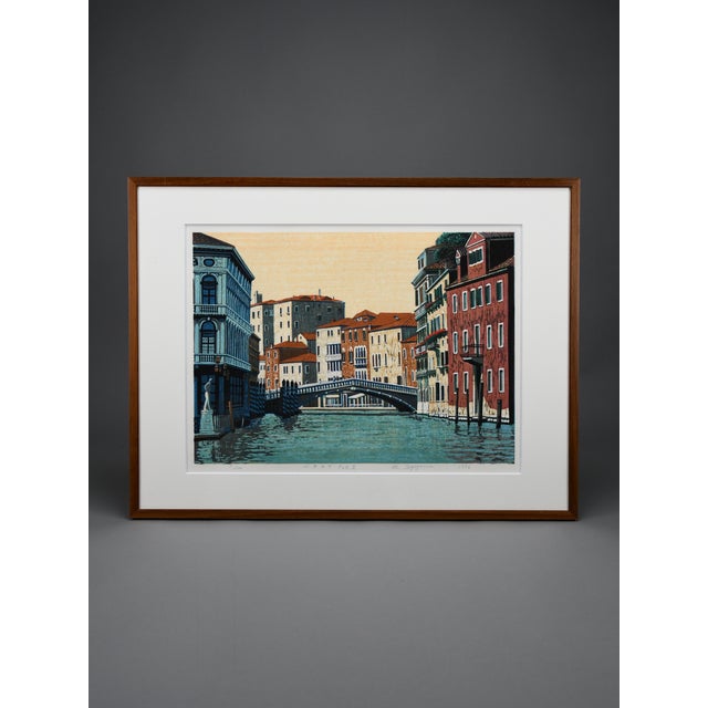 Mototsugu Sugiyama, Venice Part II, 1996, Woodblock Print For Sale - Image 12 of 15