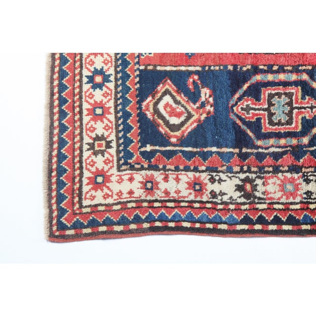 Antique Karabagh Kazak Caucasian Rug For Sale - Image 11 of 16