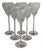Romance Straw Glass Schnapps Glass on a Stand by Björn Wiinblad for Rosenthal Studio Line, Germany 1960s, Set of 6 For Sale
