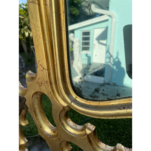 Late 19th Century Restored Gothic Revival Holy Tree With Mirror, Faux Gold Leaf Finish & Original Marble For Sale - Image 9 of 17