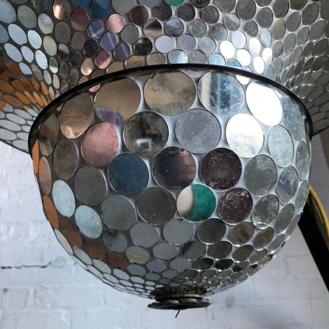 1950s Rare Working Mirrored Stardust Ballroom Light, Early Disco Ball For Sale In Baltimore - Image 6 of 10