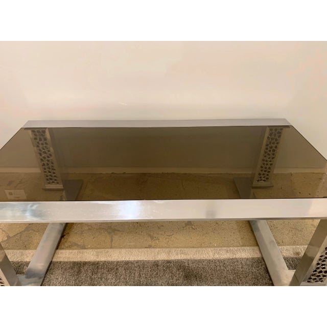 Mid-Century Modern 1970s Willy Luyckx Aluclair Belgian 1970s Sculptural Table For Sale - Image 3 of 13