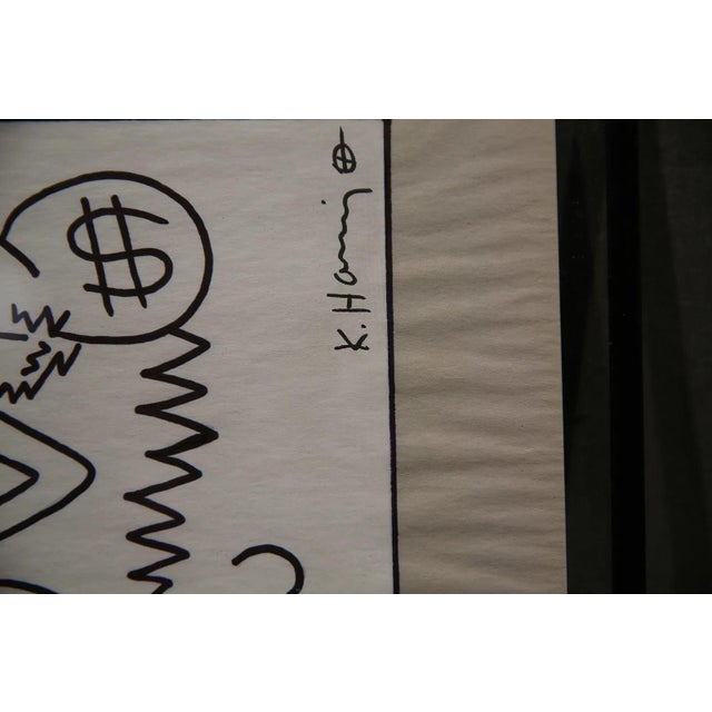 Mid 20th Century Mid 20th Century Marker on Paper - Keith Haring For Sale - Image 5 of 8