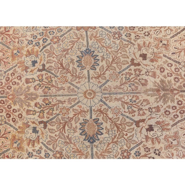 Persian Authentic Persian Tabriz Rug For Sale - Image 3 of 11