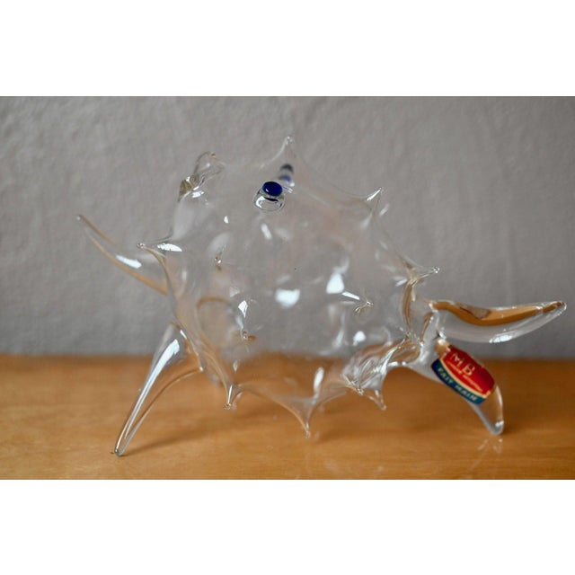 Blown Glass Sculpture of a Fish from Mb Art Glassworks, 1970s For Sale - Image 3 of 9