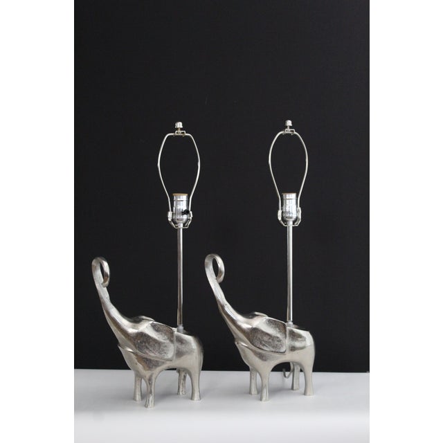 Mid 20th Century Robert Kuo Influence Sculptural Elephants - a Pair For Sale - Image 11 of 14