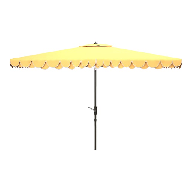 Elegant 6.5x10 Rectangle Umbrella - Yellow For Sale
