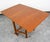 Mid Century Danish Modern Dining Table Drop Leaf Gate Leg Folding Teak MCM For Sale - Image 10 of 12