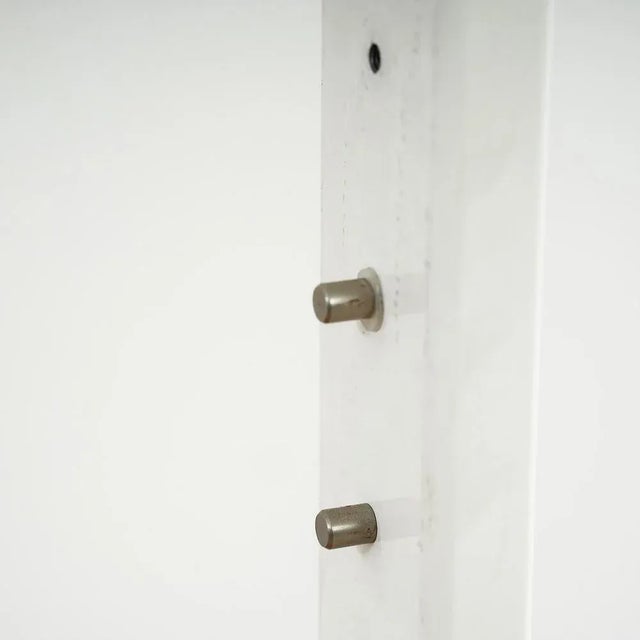Metal Vintage White Clothes Rack For Sale - Image 7 of 13