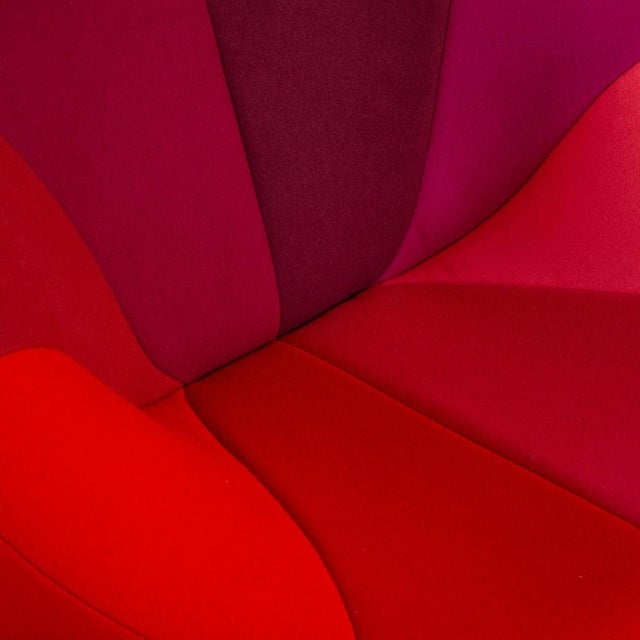 Ligne Roset Pumpkin Fabric Chair in Red by Pierre Paulin for Ligne Roset For Sale - Image 4 of 14