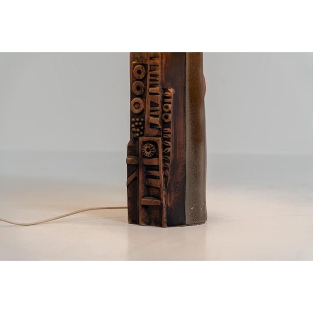 1960s Sculptural Kennegie Ceramic Lamp by Peter Ellery for Tremaen For Sale - Image 5 of 11