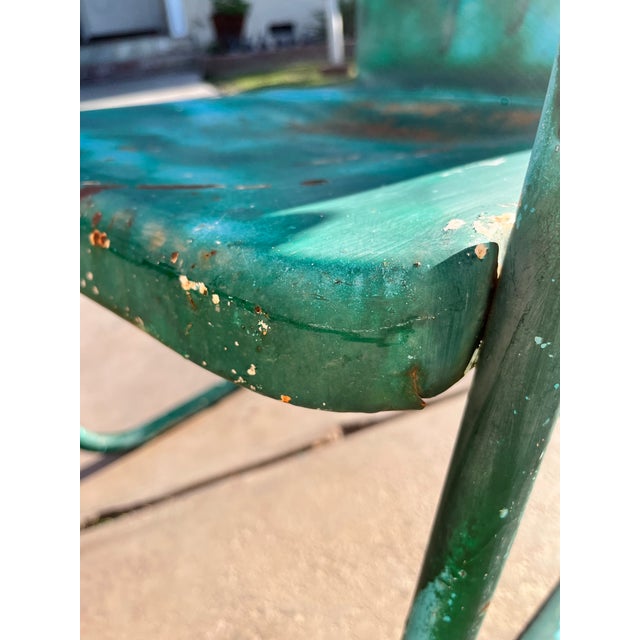 Metal Vintage Metal Mid Century Rustic Chairs - Set of 2 For Sale - Image 7 of 11