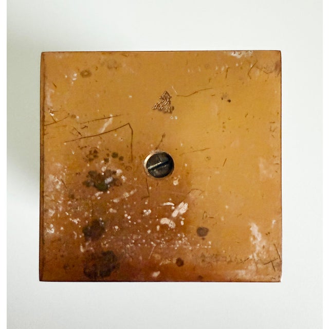 Copper 1930s Art Deco Copper Cigarette Holder by Chase For Sale - Image 8 of 8