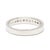 Modern 0.45ctw Diamond Band Ring, Platinum, Ring Size 8, Stackable For Sale - Image 3 of 6