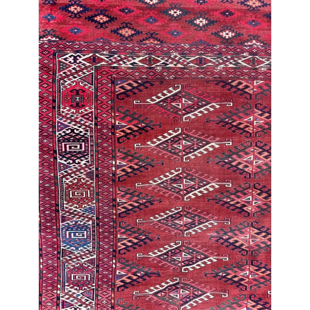 Antique Turkmen Yomut Rug, 1890s For Sale - Image 12 of 18