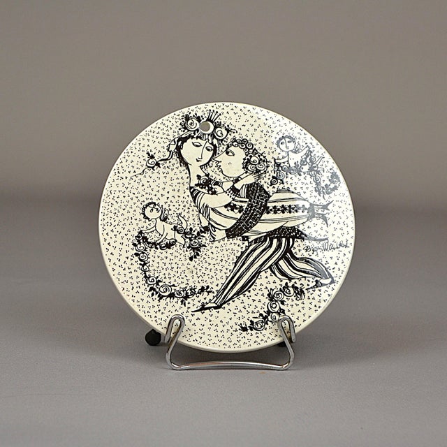 Ceramic Calendar Plaques by B. Wiinblad for Nymolle, Norway, 1970s, Set of 12 For Sale - Image 12 of 18