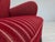 Mid-Century Modern Danish Armchair in Red Striped Wool with Oak Legs, 1960s For Sale - Image 3 of 16
