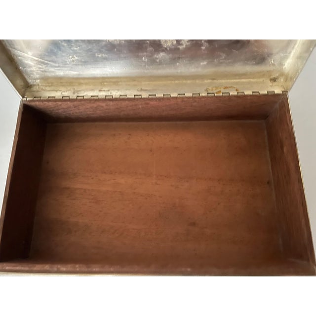 Silver Vintage Puiforcat Cigar Box, 1950s For Sale - Image 8 of 11