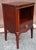 Wood Mid 20th Century Refnished Federal Style Satin Mahogany Single Drawer Nightstand For Sale - Image 7 of 8