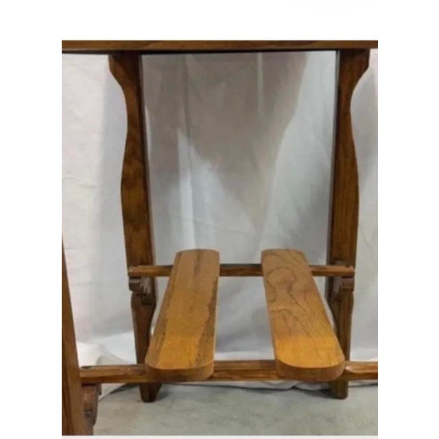 Antique 1900’s Oak Library Desk For Sale In Greenville, SC - Image 6 of 10