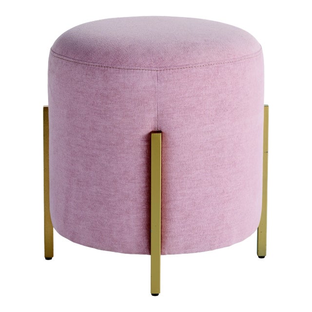 Contemporary Royal Royal Pouf, Gold For Sale