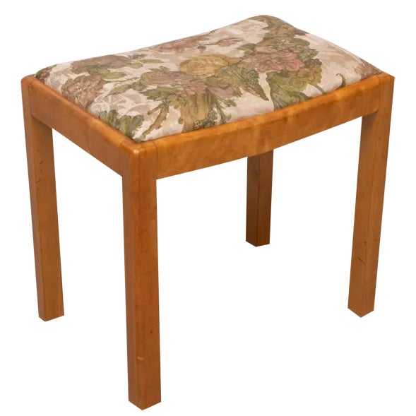 Beech Wood Foot Stool, Dutch, 1950s For Sale