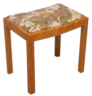 Beech Wood Foot Stool, Dutch, 1950s