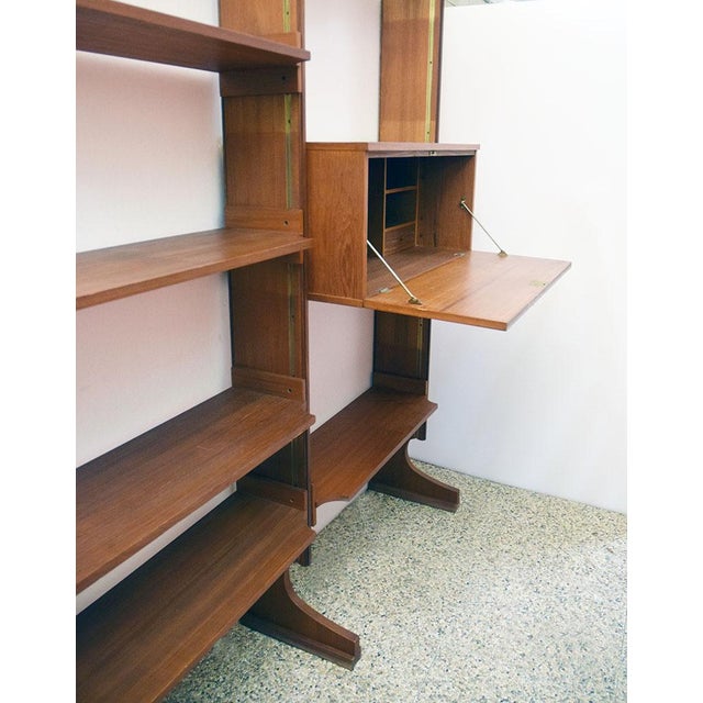 Teak Bookcase attributed to La Permanente Mobili Cantù, 1960s For Sale - Image 10 of 12