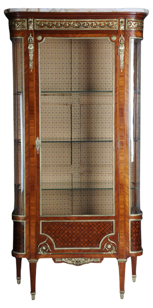 Louis XVI Napoleon III Showcase Cabinet, Paris, France, 1870s