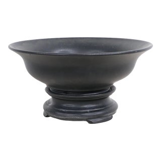 Black Satin Tiffin Bowl For Sale
