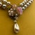 1940s 1940s Miriam Haskell Pink Poured Glass Faux Pearl Double Strand Necklace Early Unsigned For Sale - Image 5 of 12