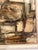 Jean Dickow Abstract Painting, Large 36", San Francisco, California, Mid-Century Modern Decor, Framed, Signed For Sale - Image 4 of 8