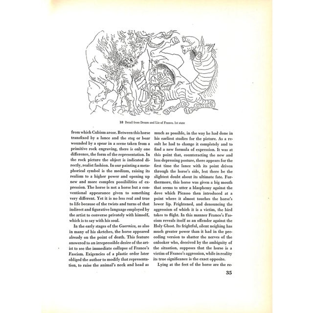 "Guernica Pablo Picasso" 1947 Larrea, Juan [Text By For Sale In New York - Image 6 of 9