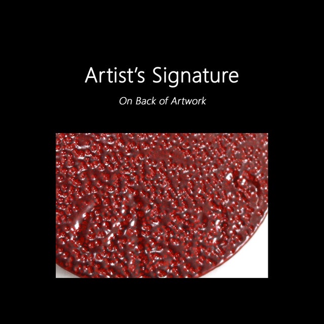 Raspberry 2 - Original Red Abstract Circle Metal Sculpture For Sale - Image 10 of 10
