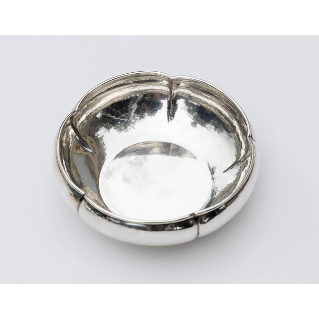 Arts & Crafts Sterling Silver Arts and Crafts Scalloped Bowl, 1938 For Sale - Image 3 of 6
