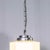 Mouth-Blown Opaline Glass Plumb Bob Pendant Lamp For Sale - Image 6 of 9